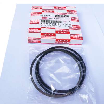 Brand new high quality excavator engine parts 4LE1 4LE2 piston ring set for isuzu sale 8-97141208-0